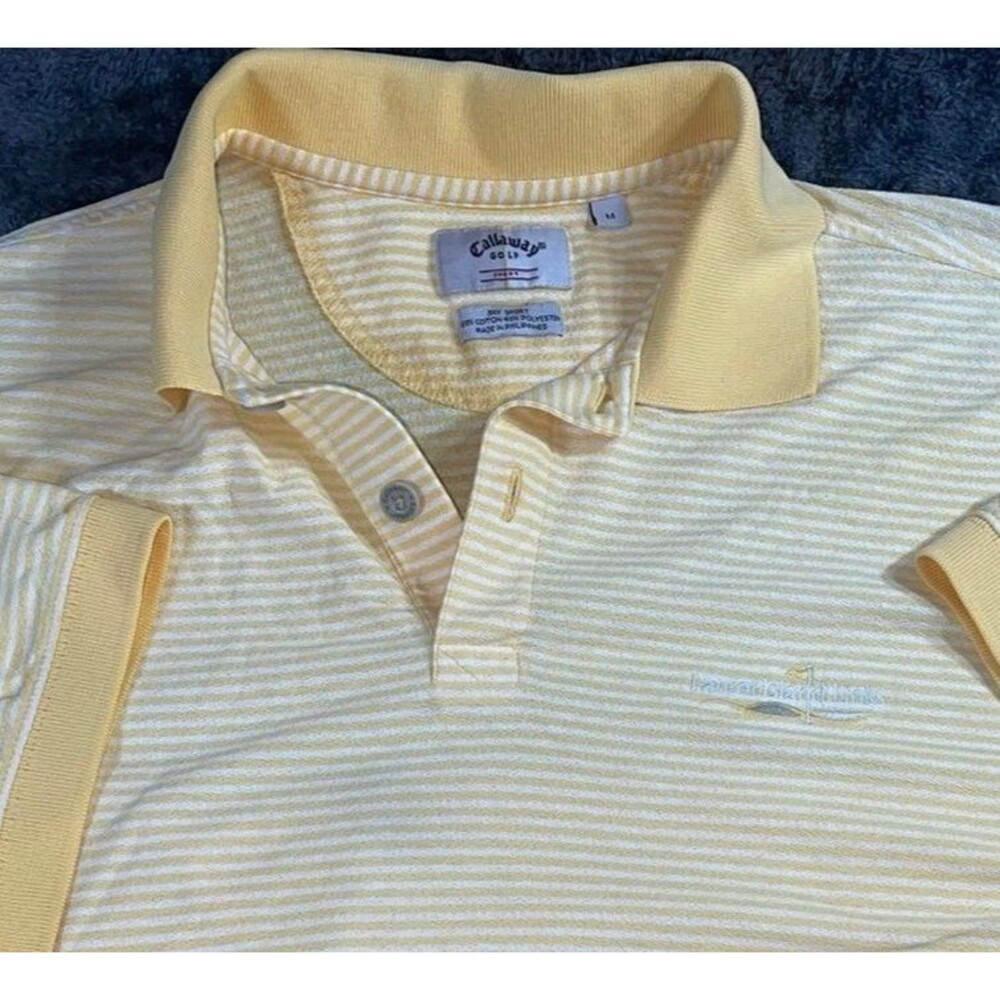 Callaway Golf Sport Cotton‎ Laurel Island Links Men's Polo Size M Dry Sport